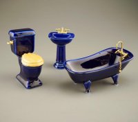 (image for) Blue Bathroom Set